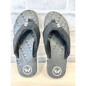 Shawn White Snowboard Teen Boys Sandals Size 5 Black Flip Flop